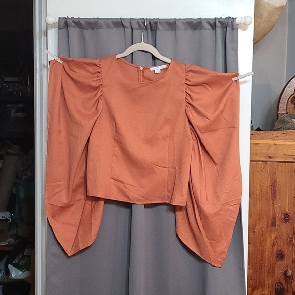 Favlux Fashion wide angled sleeves blouse S - Picture 2 of 8